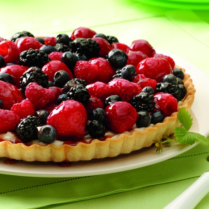 mixed berry tart