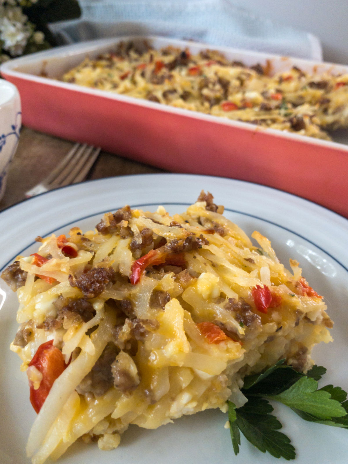 egg sausage hashbrown casserole