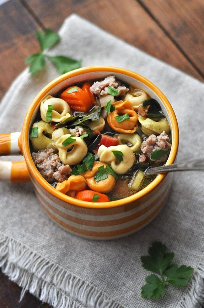 italian sausage tortellini soup