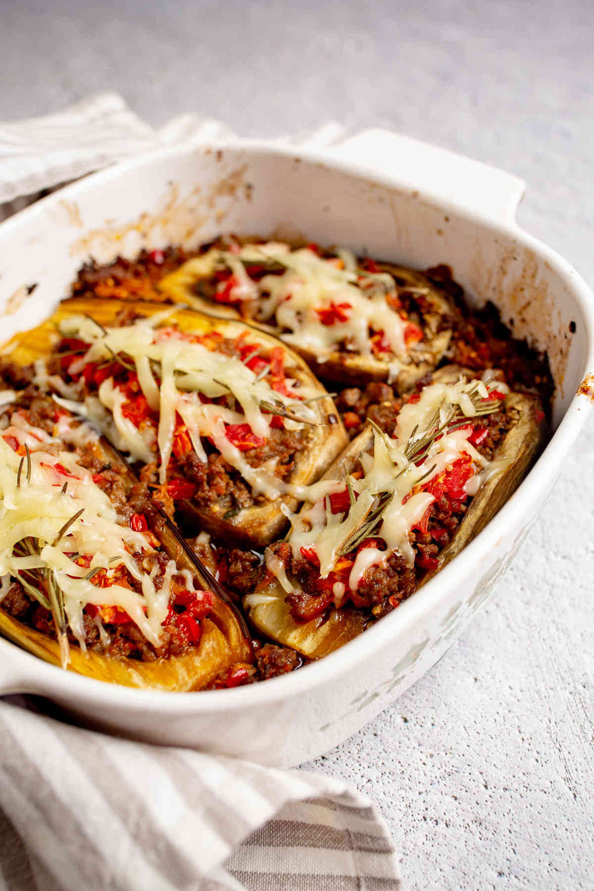 Baked Stuffed Eggplant