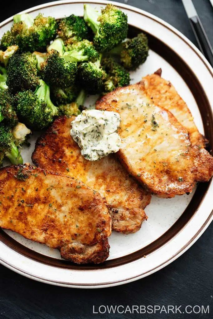 pork chops with broccoli