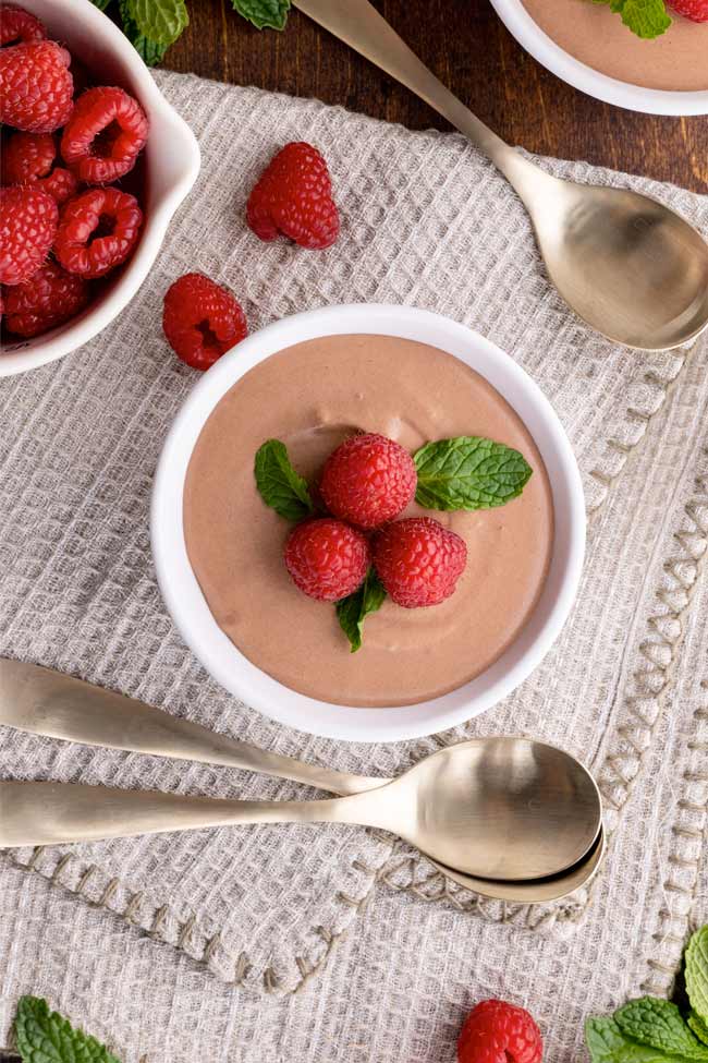 raspberry chocolate mousse