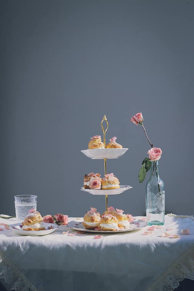 persian rosewater cream puffs