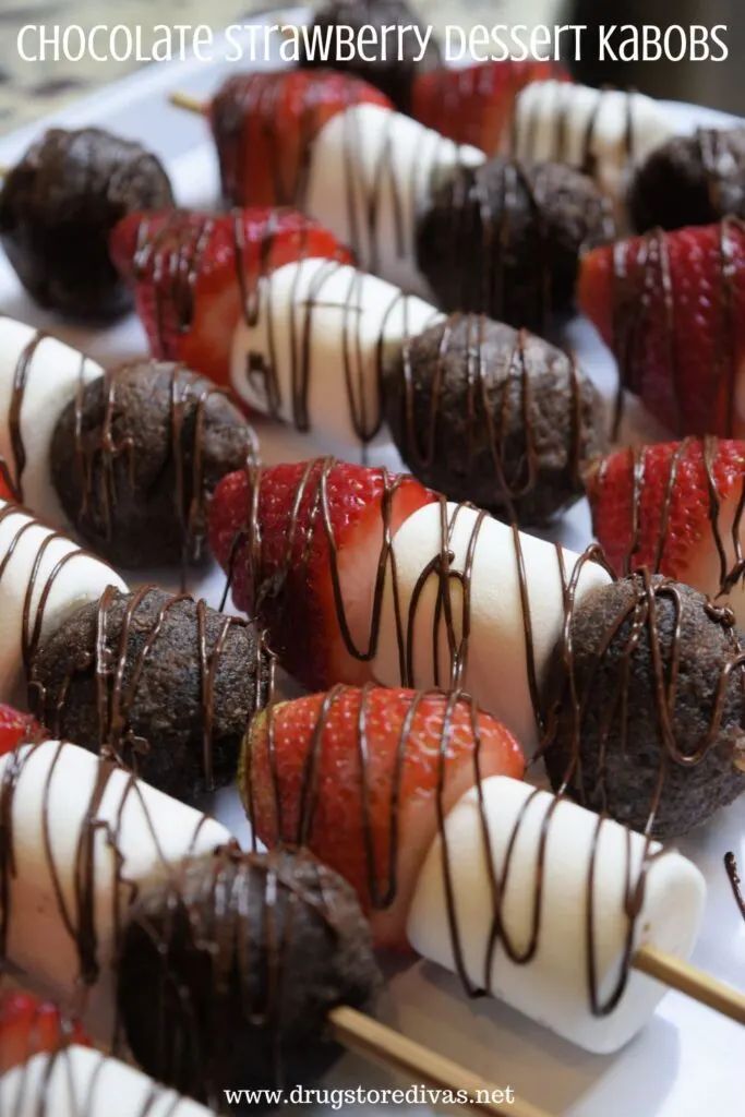 chocolate strawberry kabobs