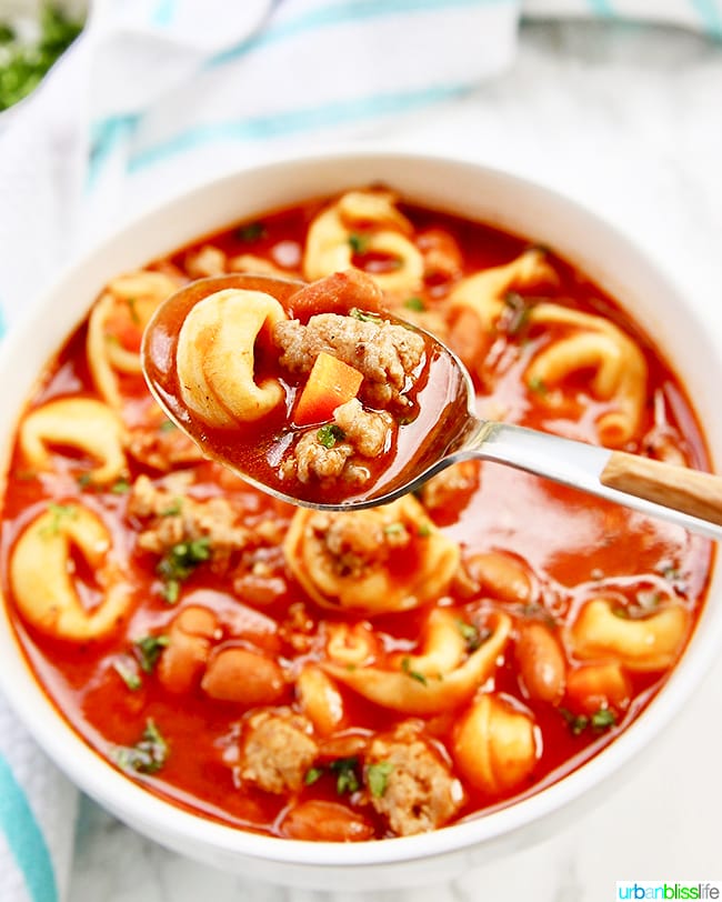 sausage tortellini soup