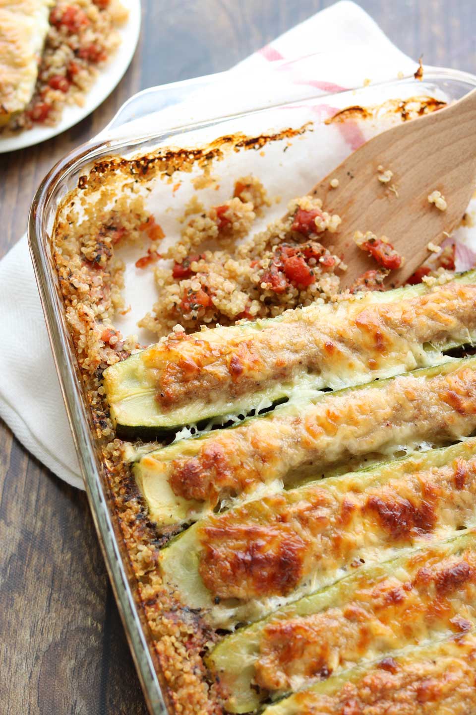 Stuffed zucchini boats