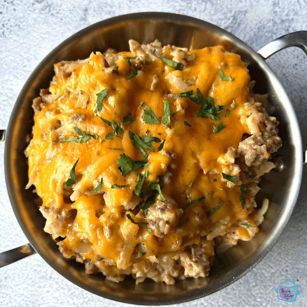 Cheeseburger Hashbrown Bake