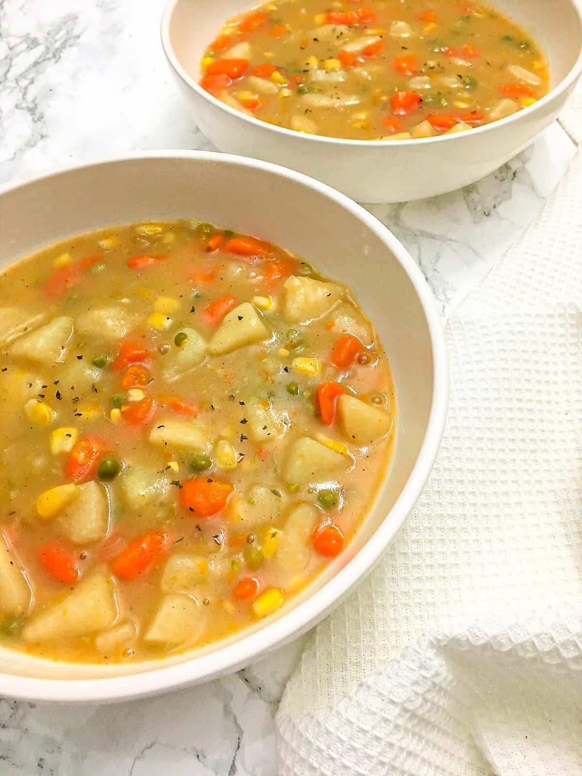 vegetable pot pie stew