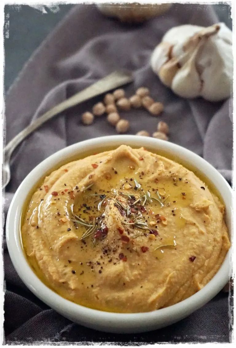 smokey rosemary hummus