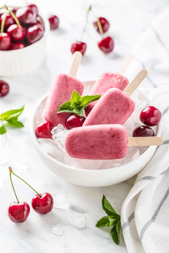 cherry ice pops