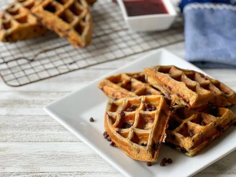 cherry chocolate chip waffles