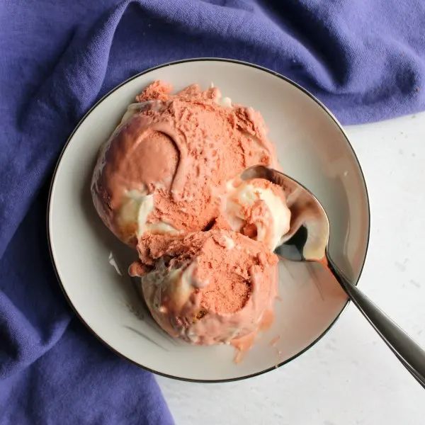 pink velvet ice cream with cream cheese