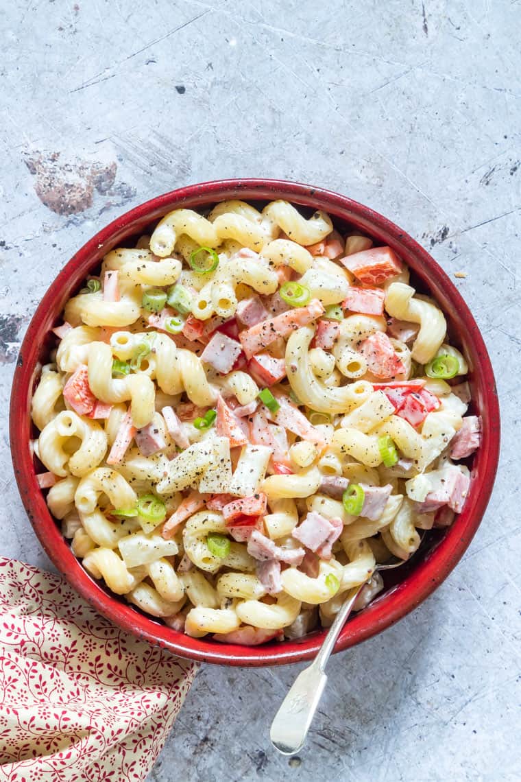 Hawaiian pasta salad