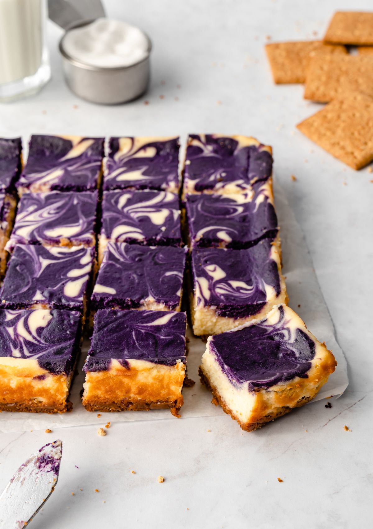 Ube Cheesecake Bars