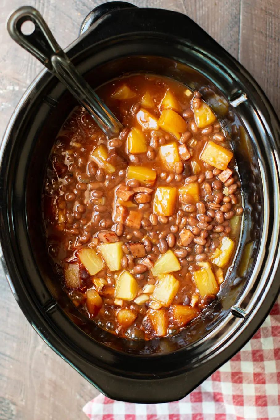 slow cooker baked beans