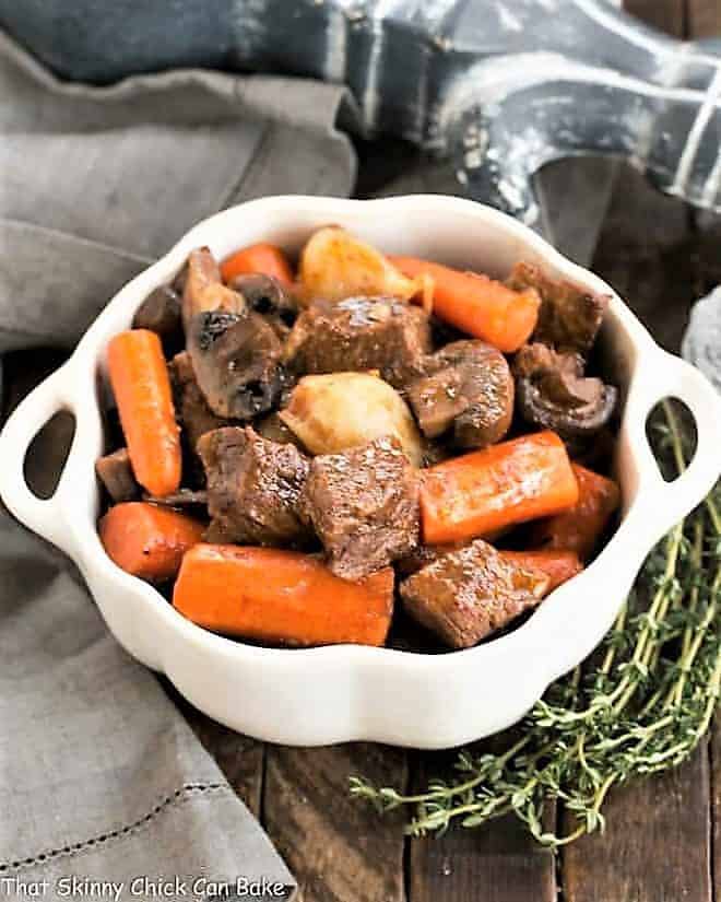 beef stew and mushrooms