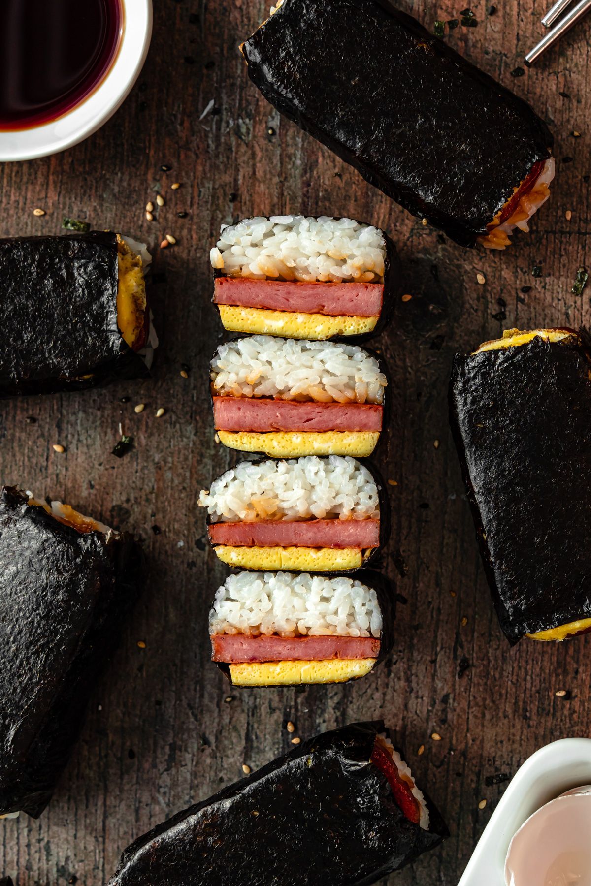 spam musubi with egg