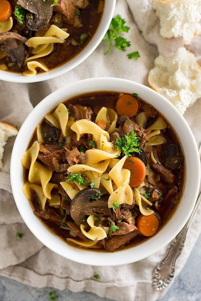 beef and noodle soup