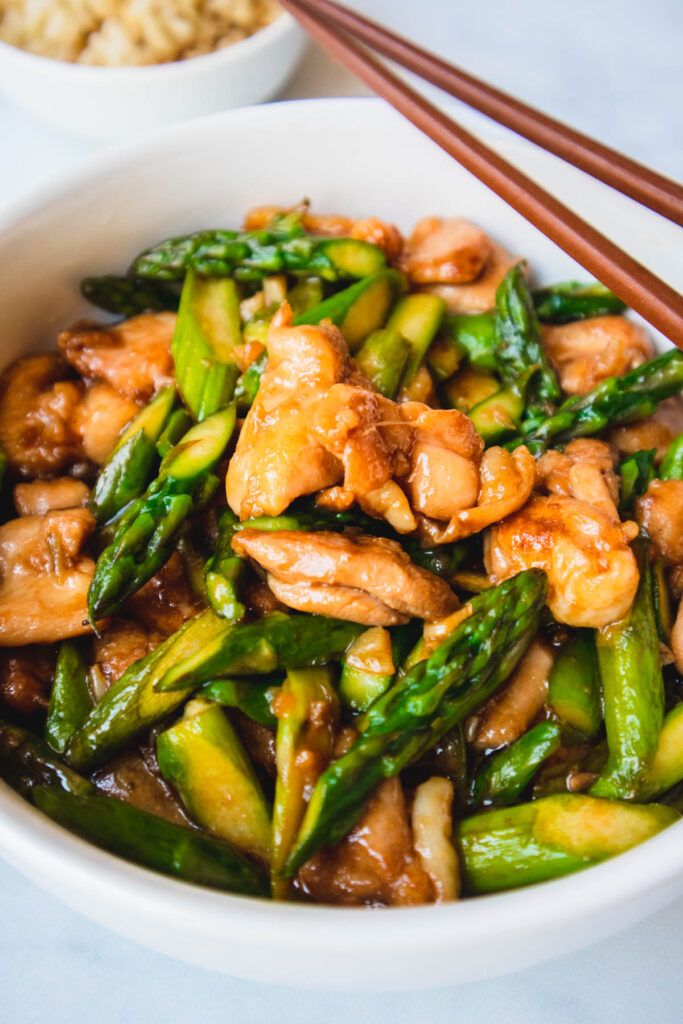 chicken and asparagus stir fry