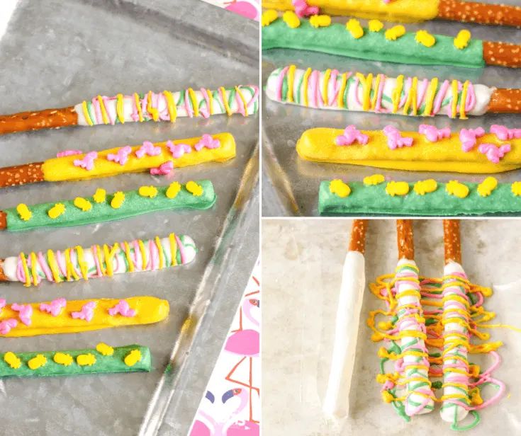 Hawaiian Luau Pretzel Rods