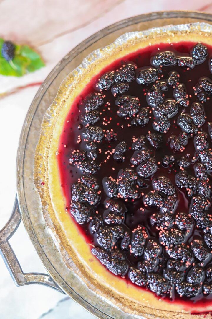 mulberry cheesecake