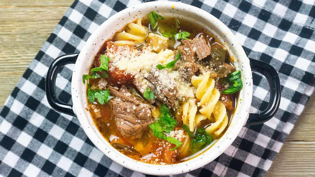 beef parmesan soup