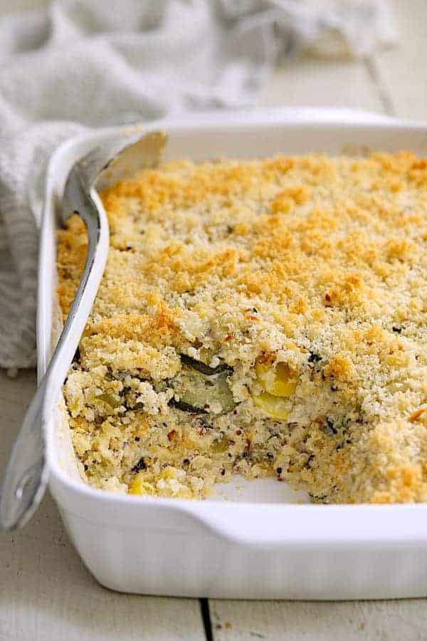 zucchini yellow squash and quinoa casserole