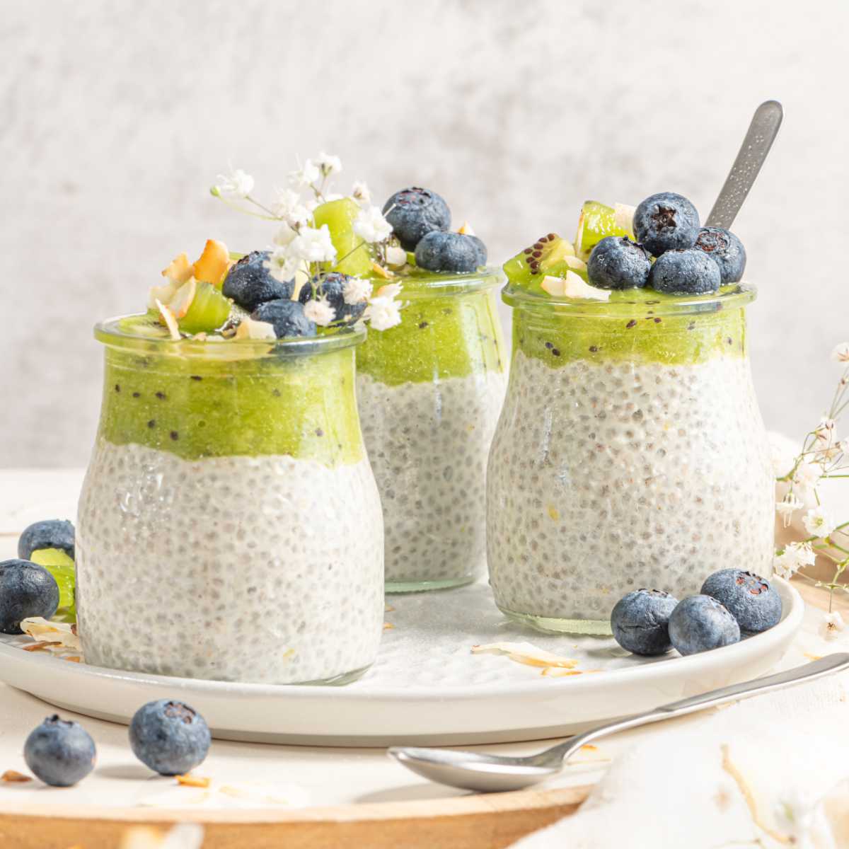 kiwi chia pudding