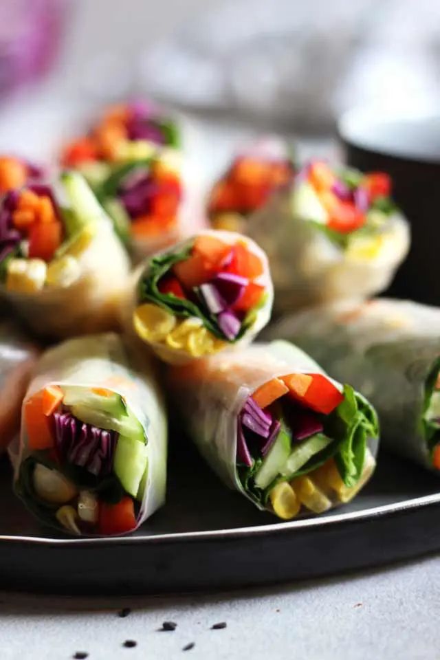 fresh vegan spring rolls