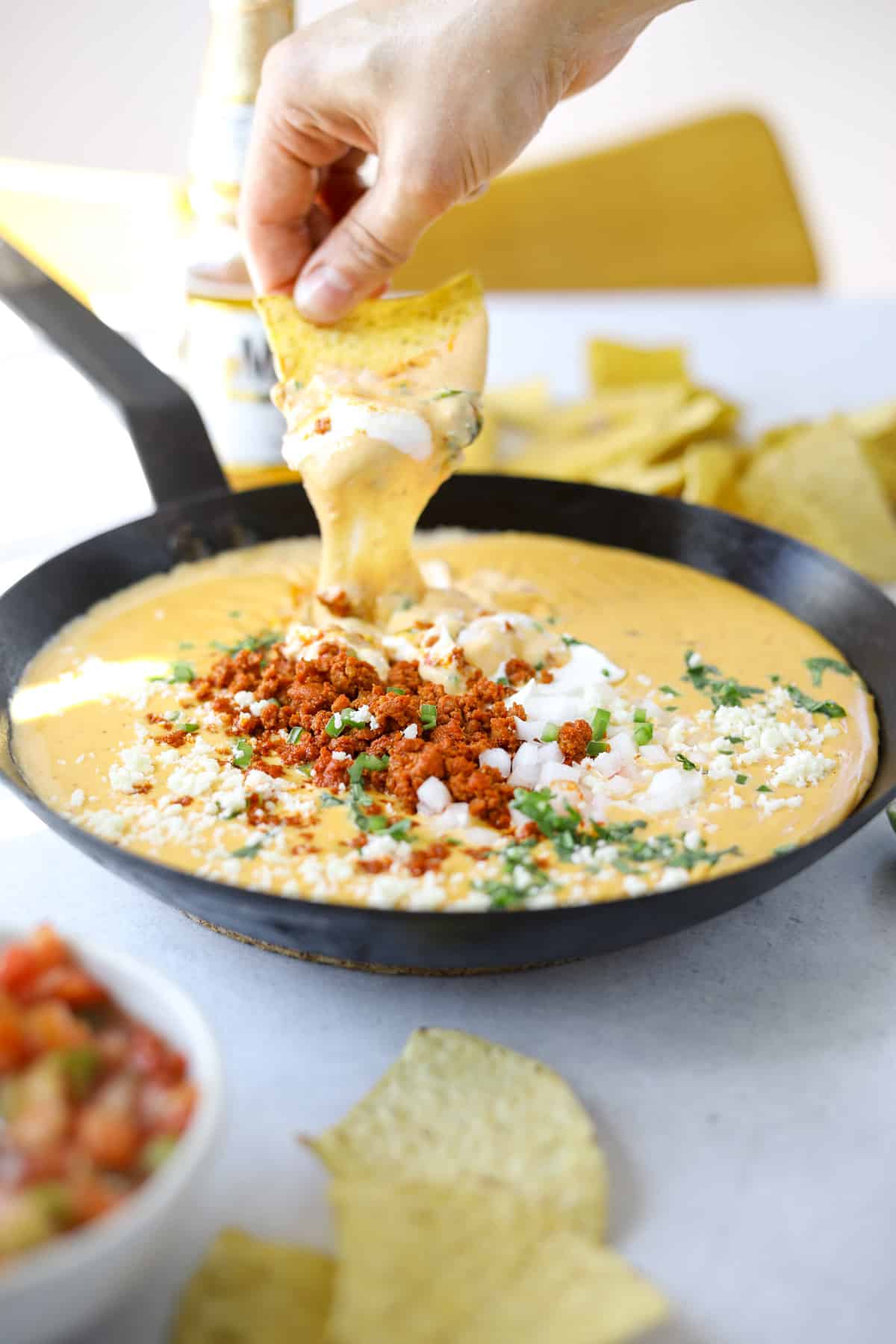 cheese dip with chorizo