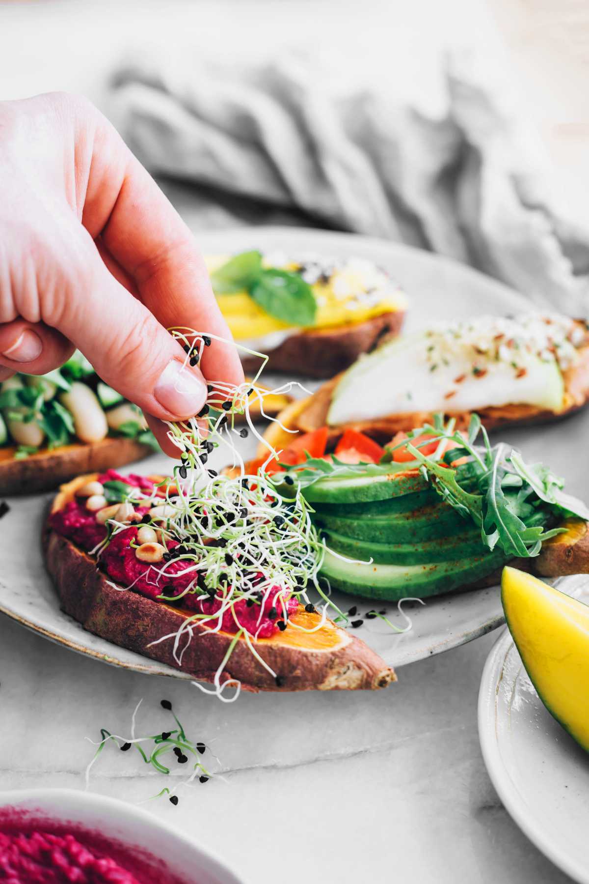 sweet potato toasts