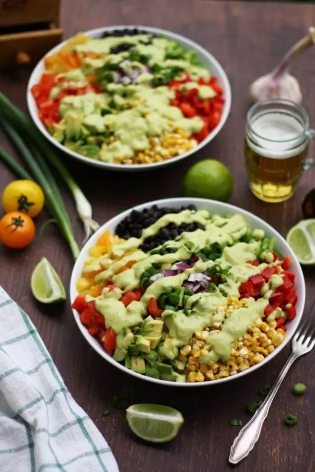 vegan Mexican chopped salad