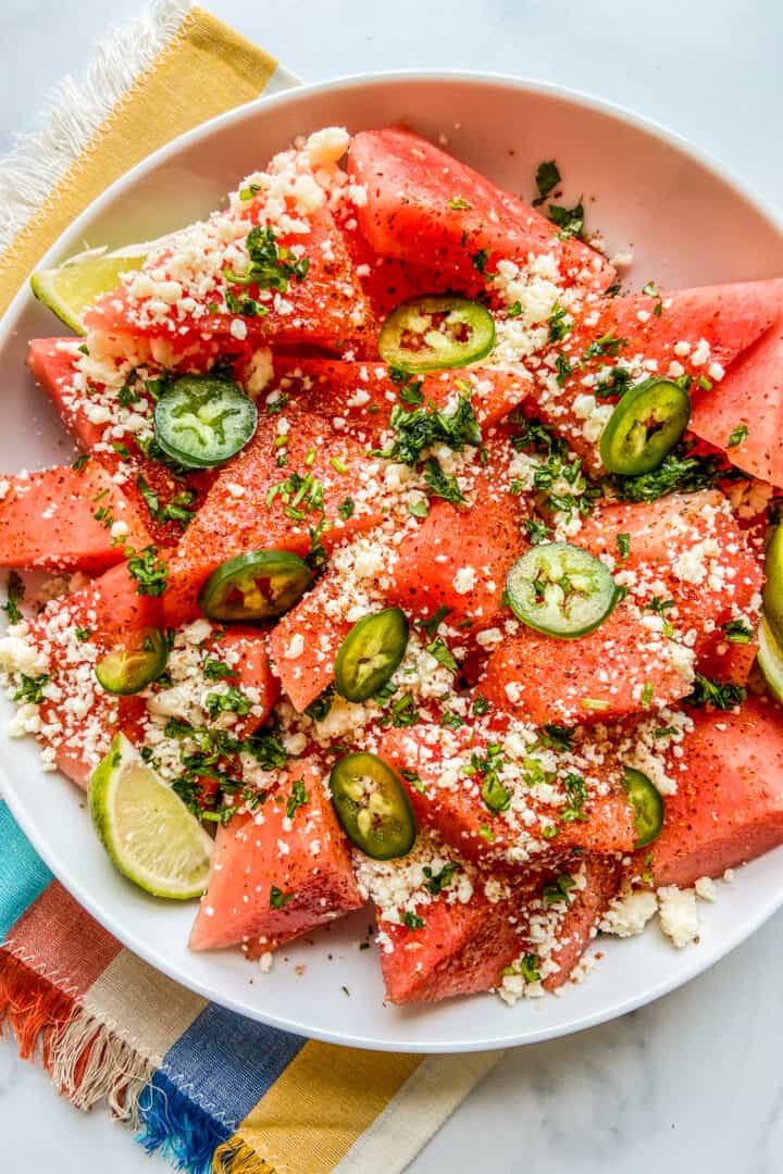 Mexican watermelon salad