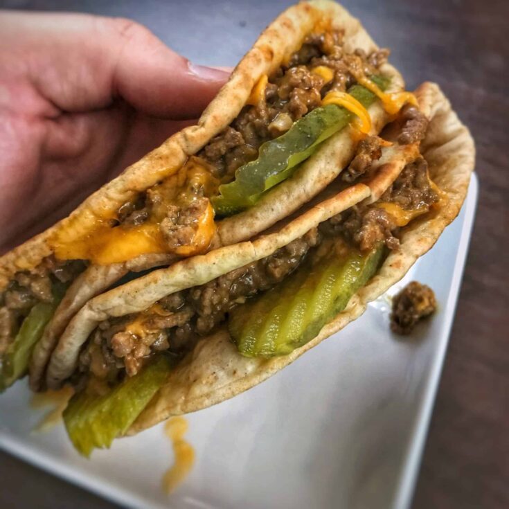 cheeseburger quesadillas