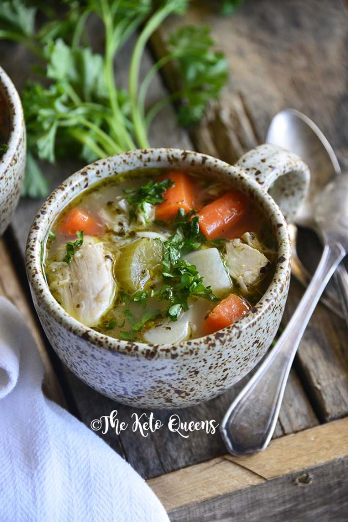 chicken bone broth soup