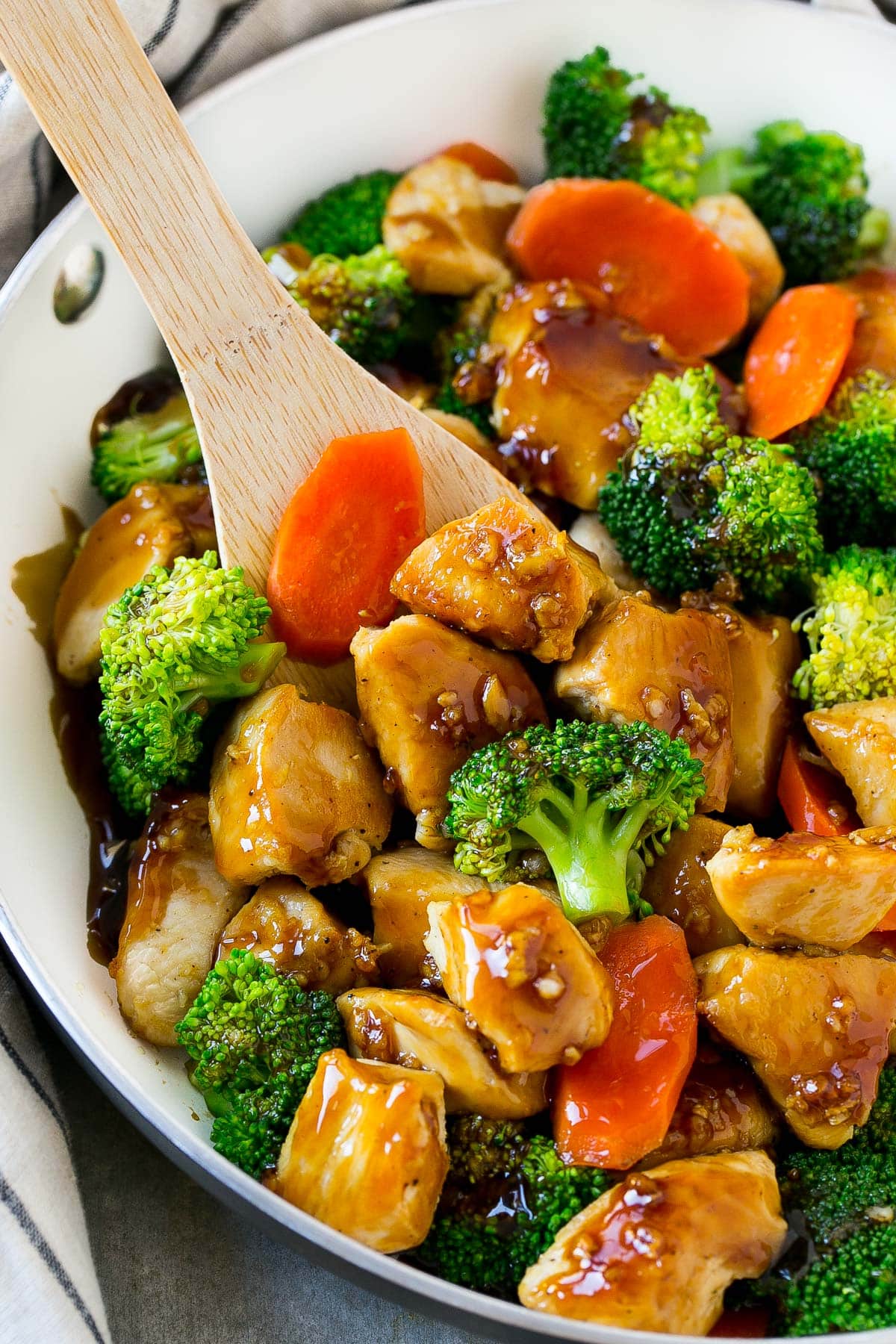 honey garlic chicken stir fry