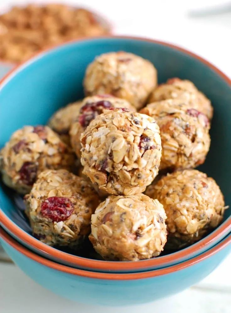 cranberry almond energy bites