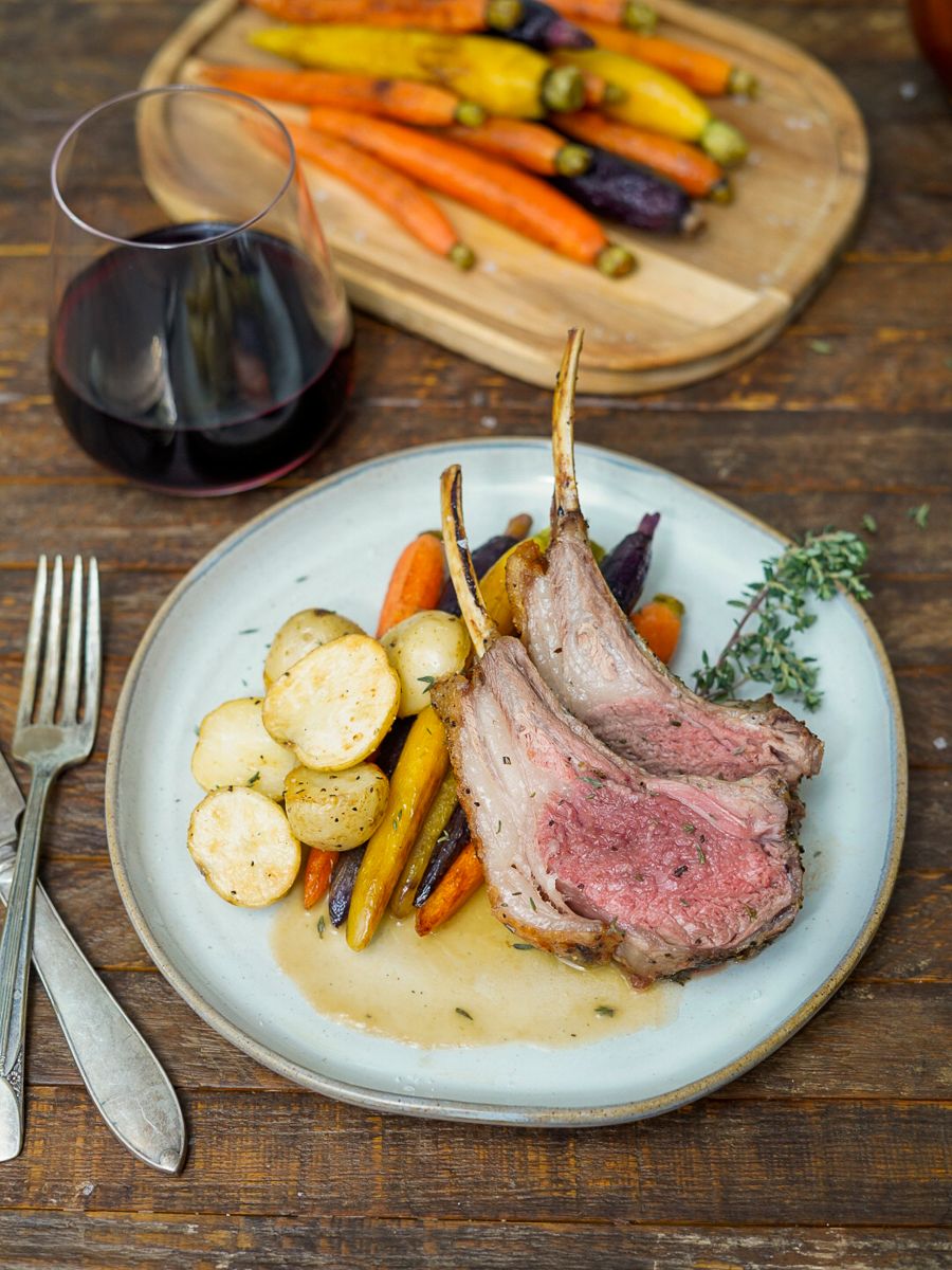 herb roasted rack of lamb