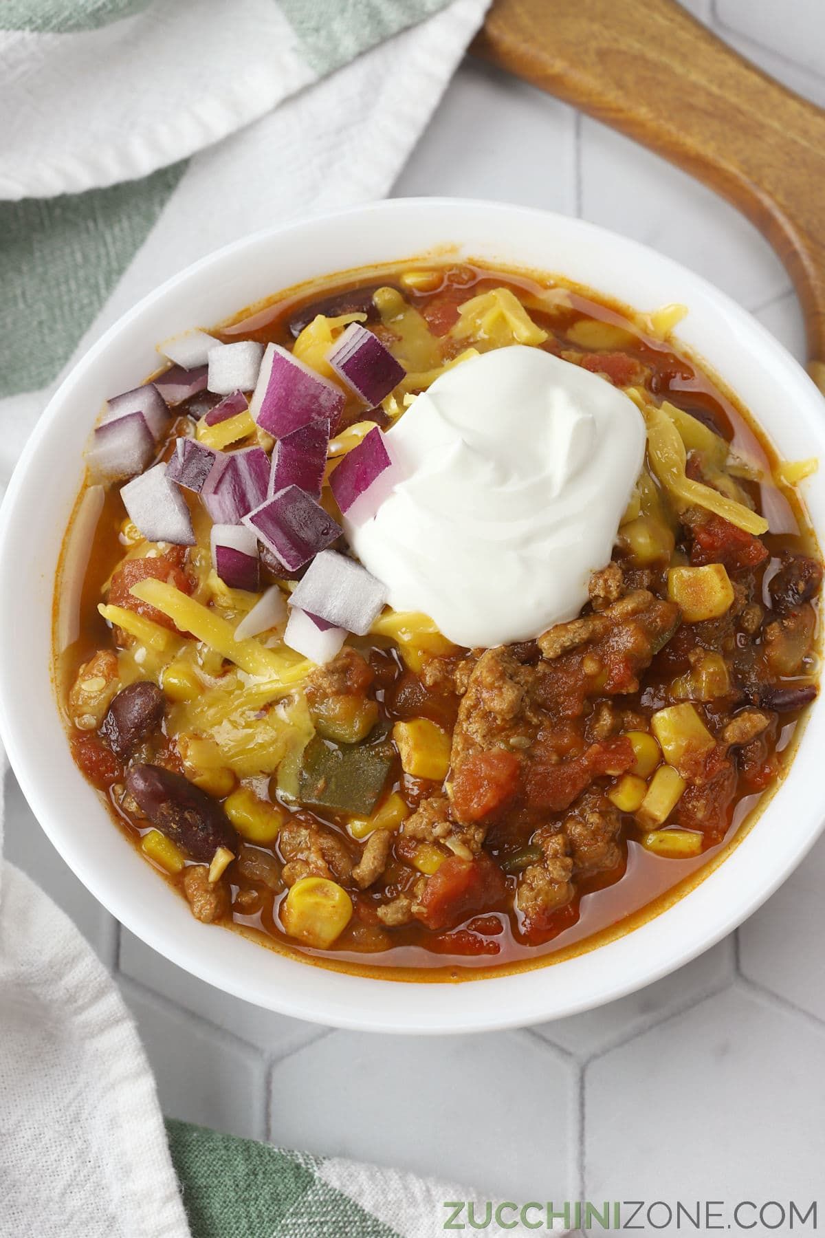 slow cooker turkey vegetable chili