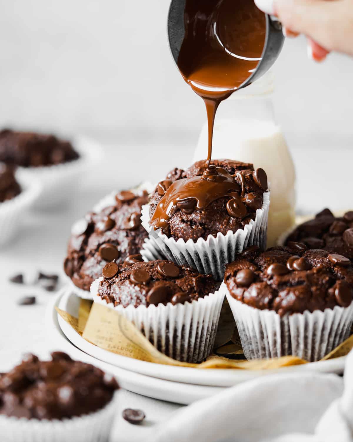 vegan chocolate muffins