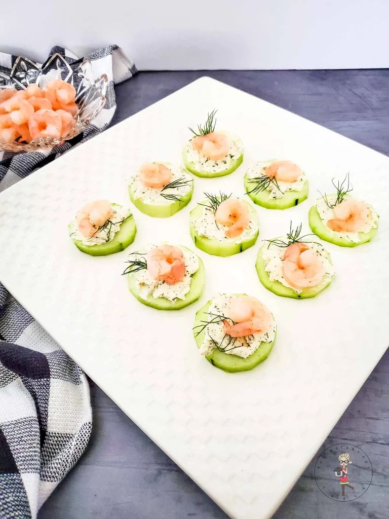 shrimp cucumber bites