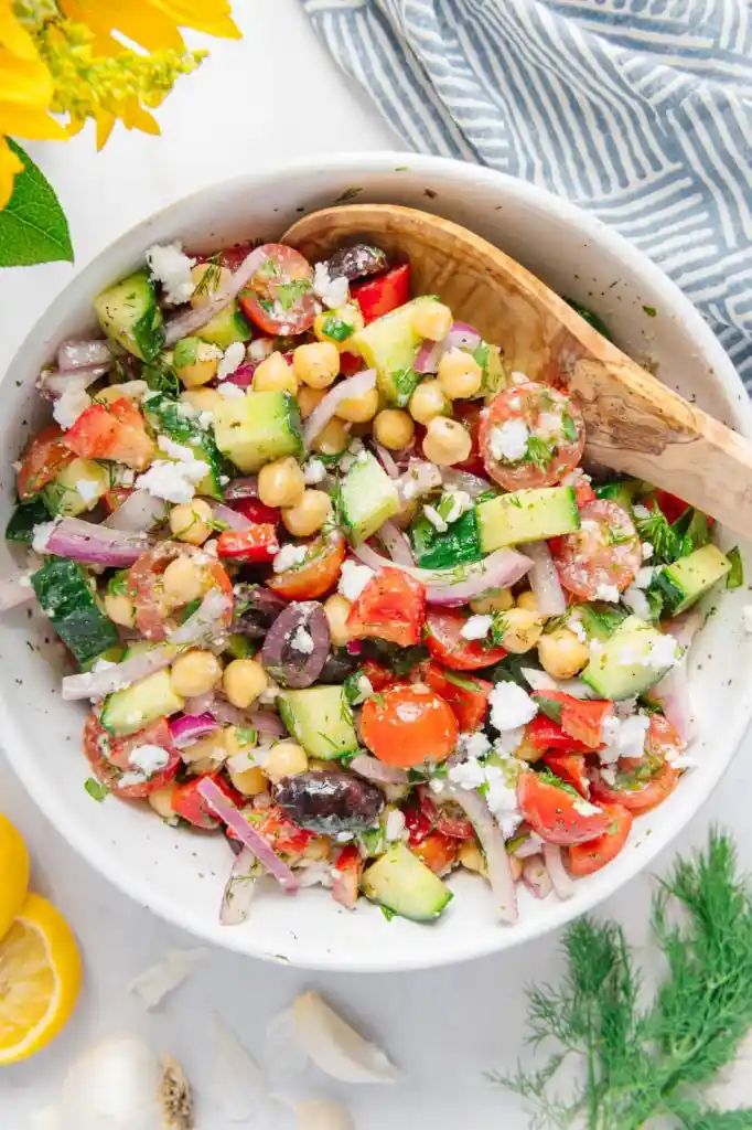 mediteranean chickpea salad