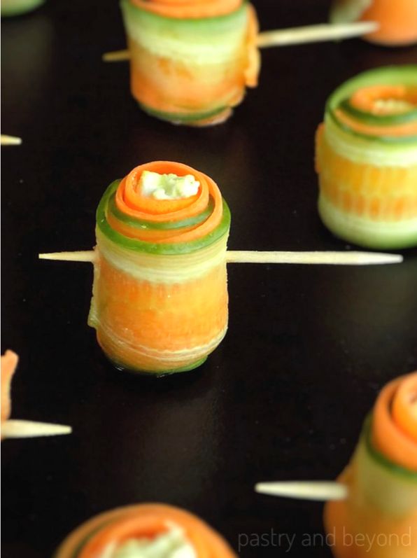 carrot and cucumber rolls