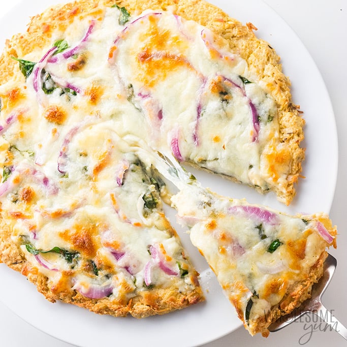 low carb chicken crust pizza