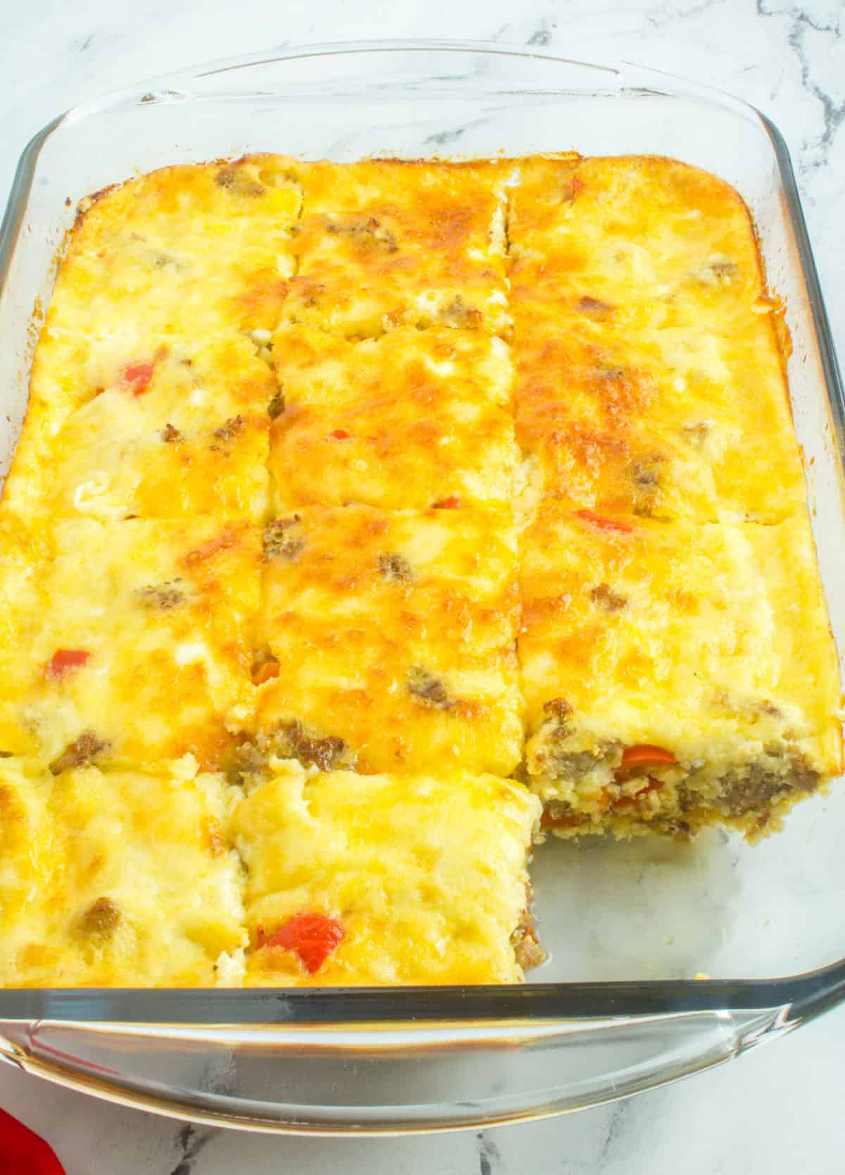 sausage and peppers casserole