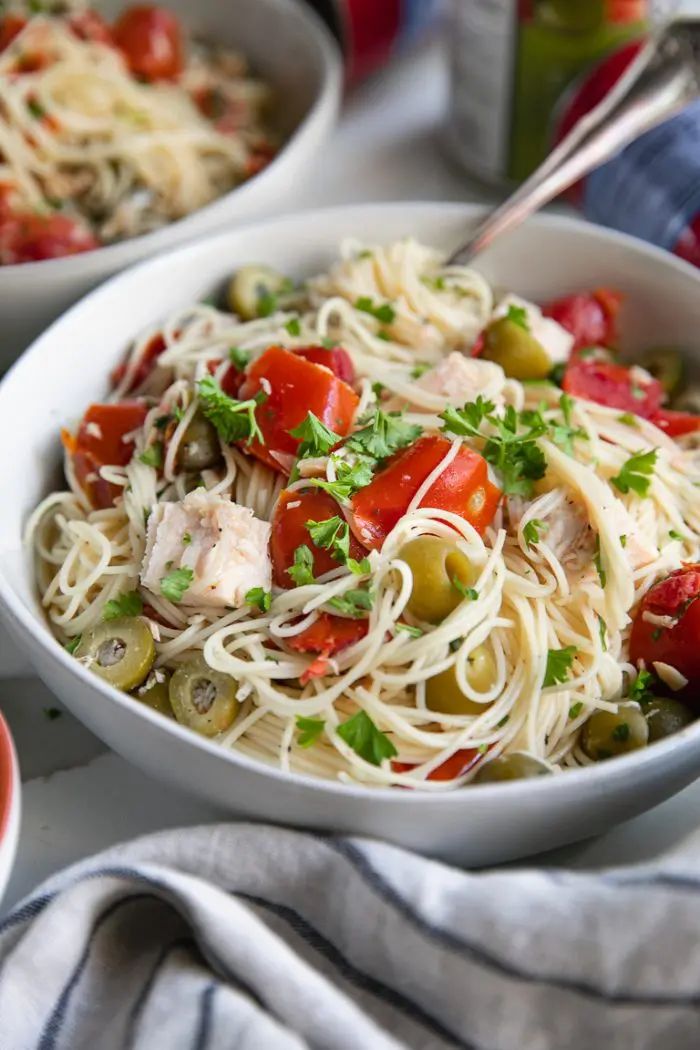 angel hair pasta with chicken