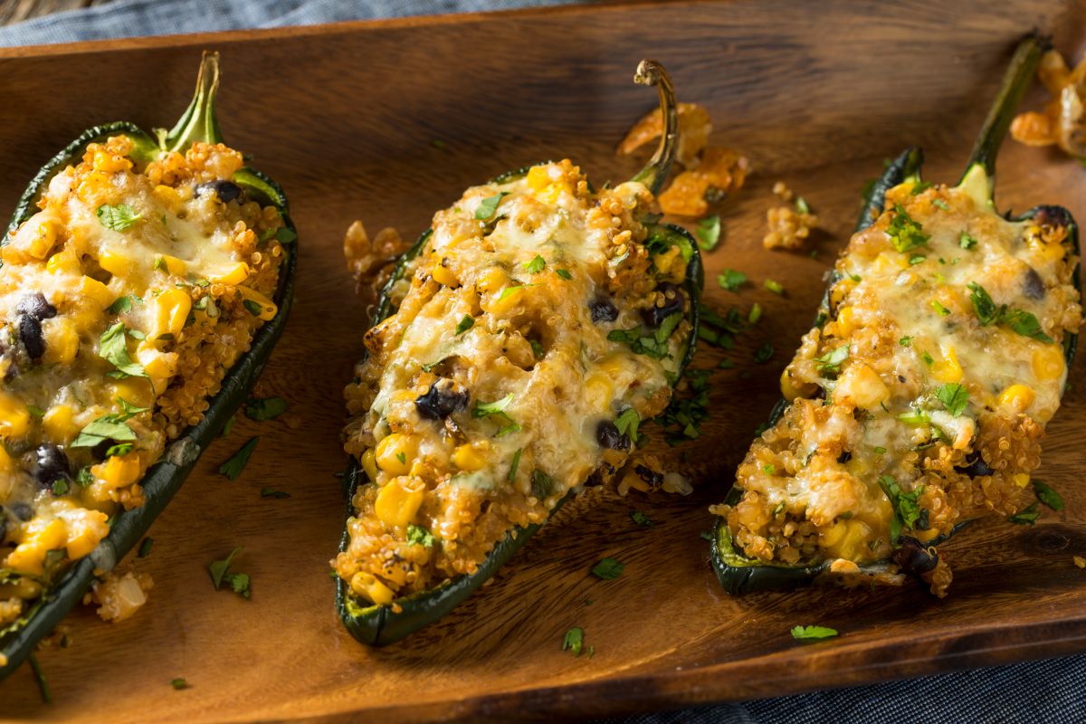 chicken stuffed poblano peppers