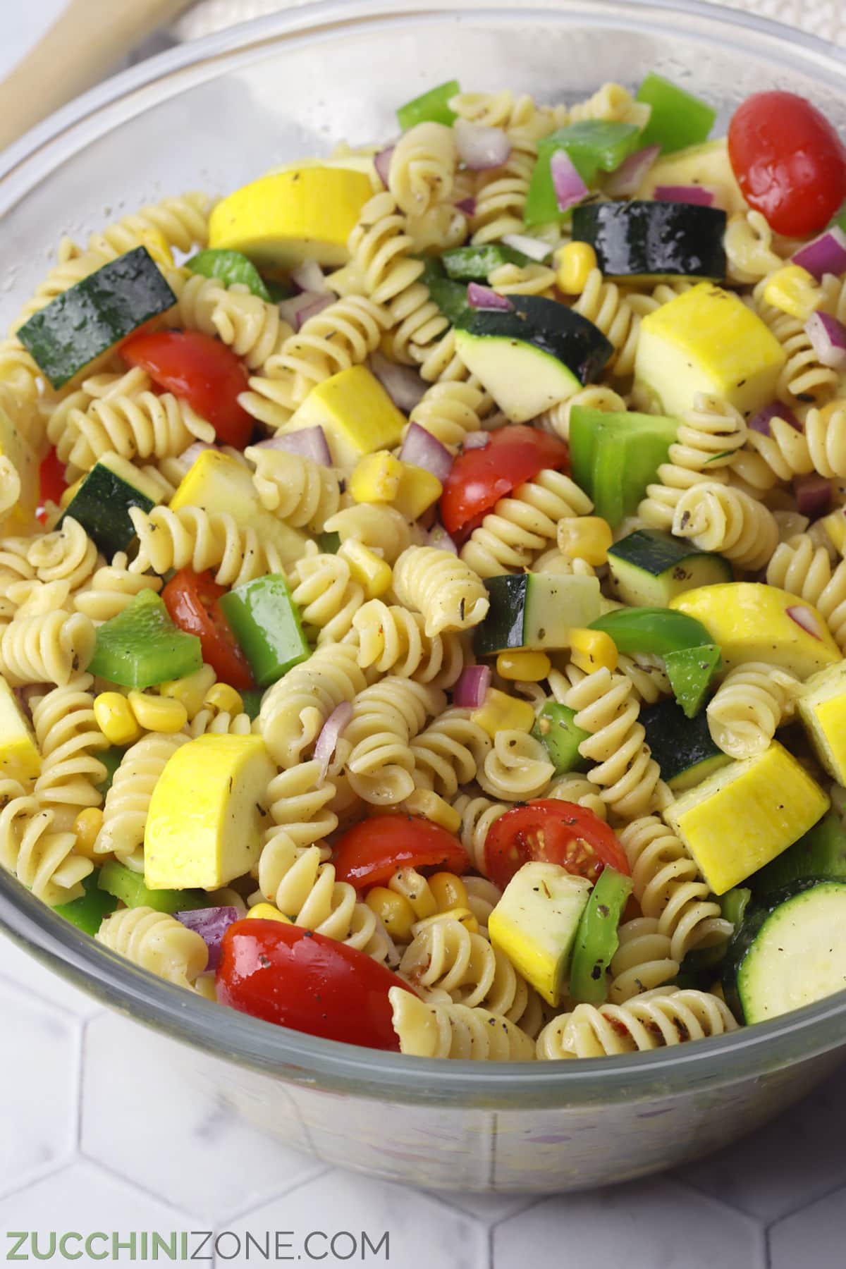 summer vegetable pasta salad