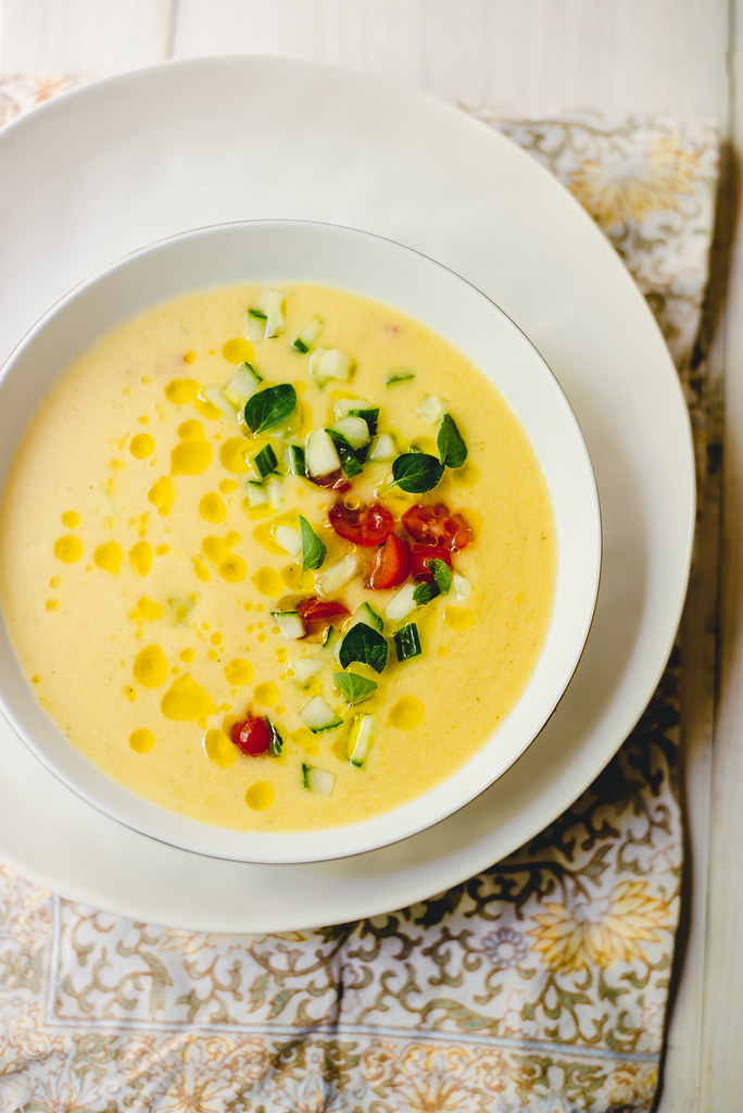 yellow tomato gazpacho