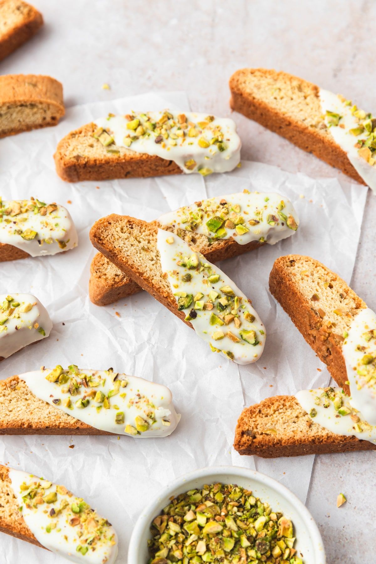 white chocolate biscotti